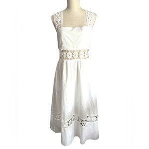 SHEIN White Lace Detail Dress